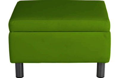 ColourMatch Moda Fabric Footstool - Apple Green